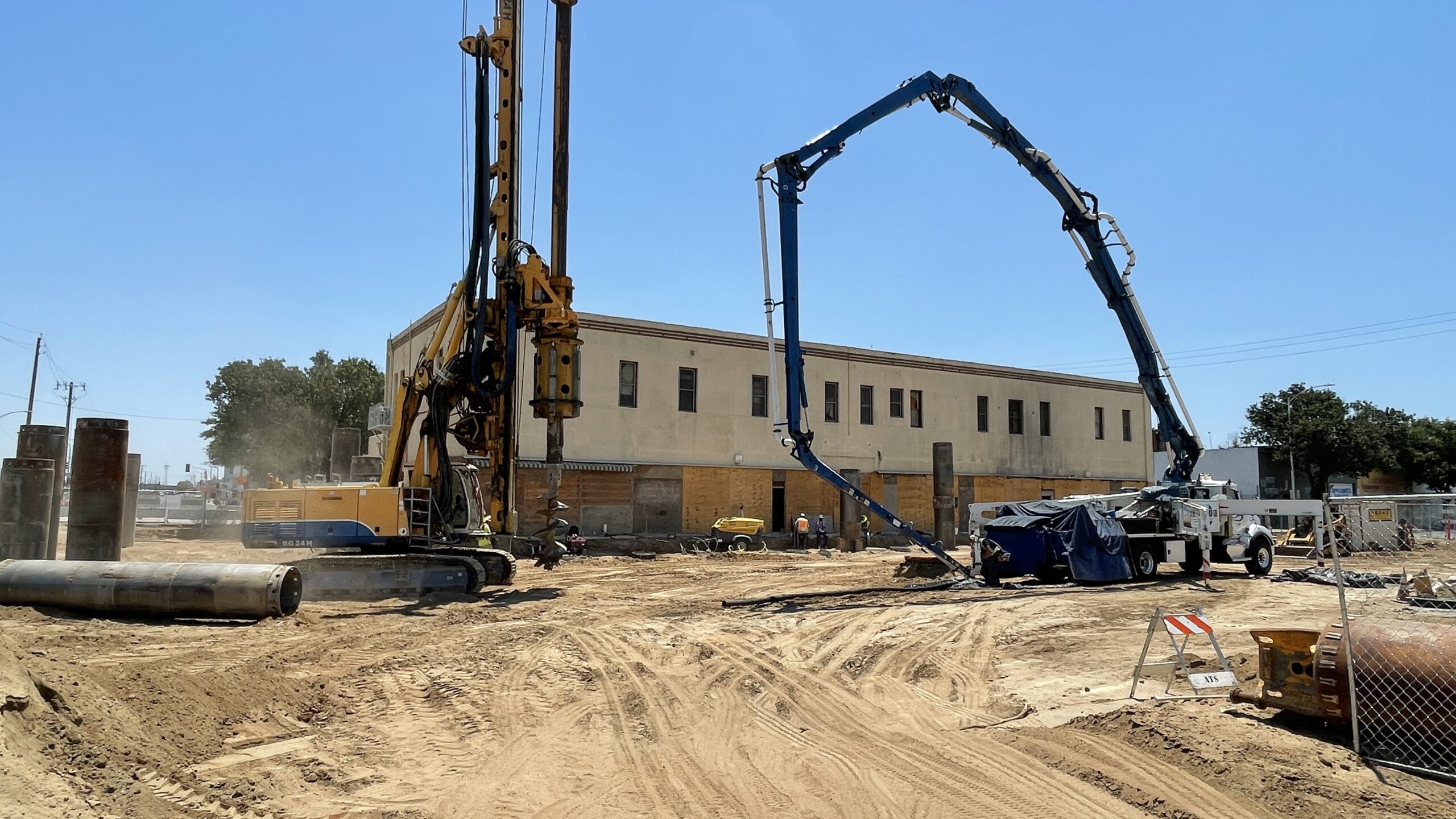 Tulare Underpass Work