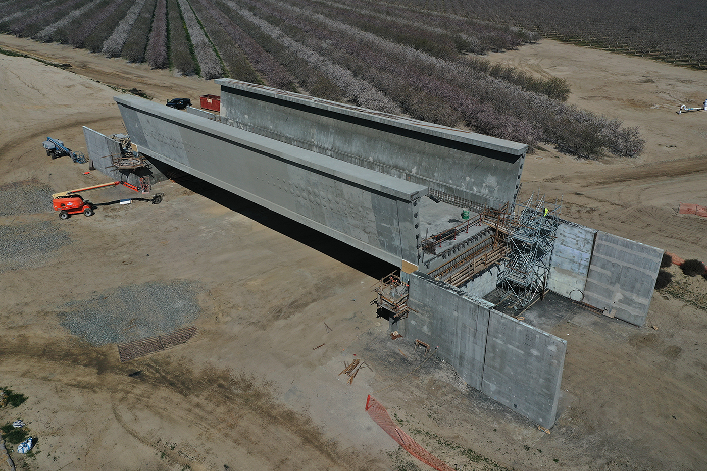 Peterson Road bridge from Drone