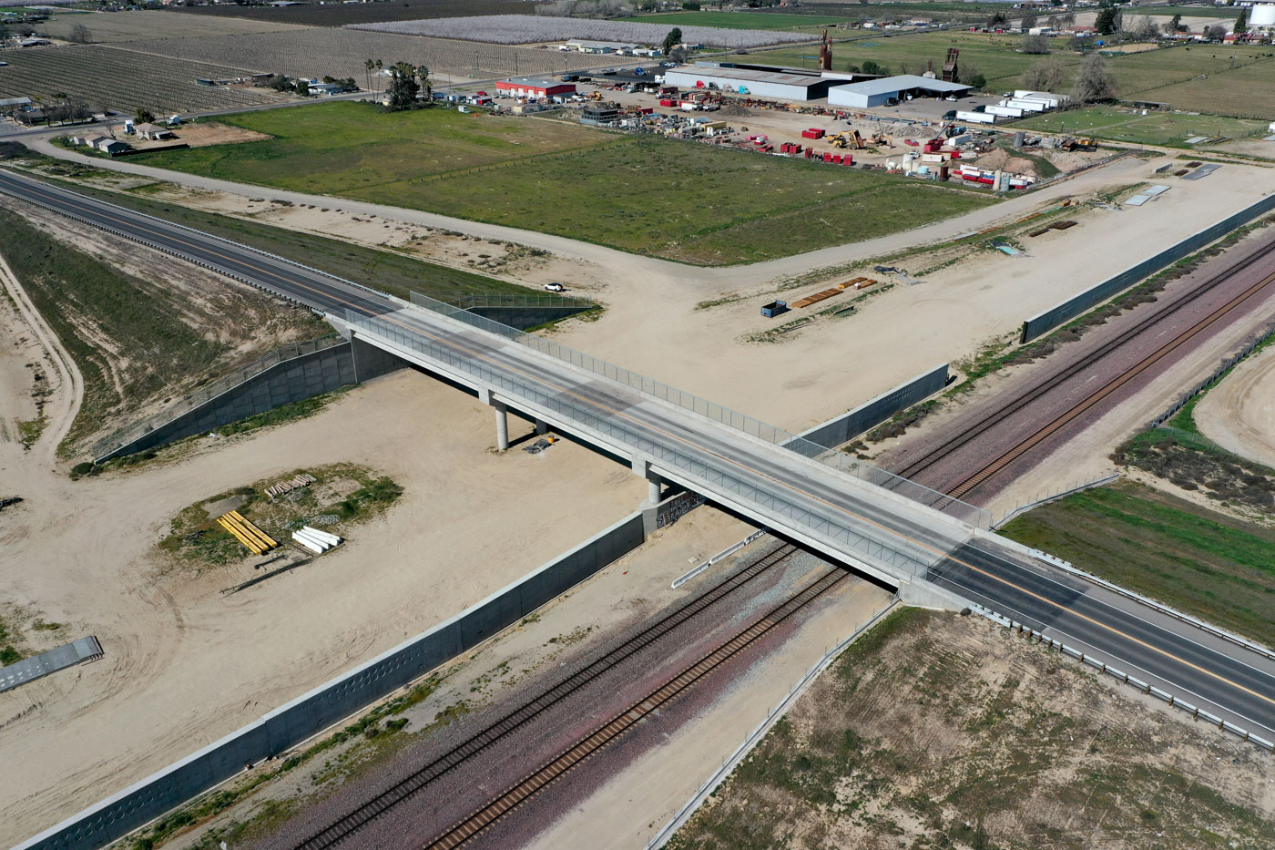 American Avenue Grade Separation (drone view)