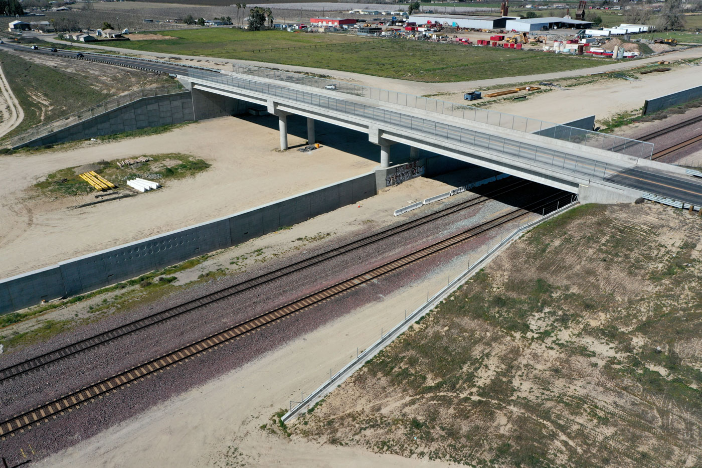 American Avenue Grade Separation (drone view)