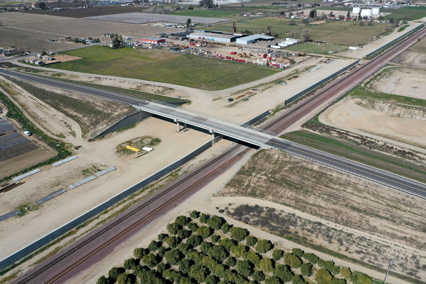 American Avenue Grade Separation (drone view)