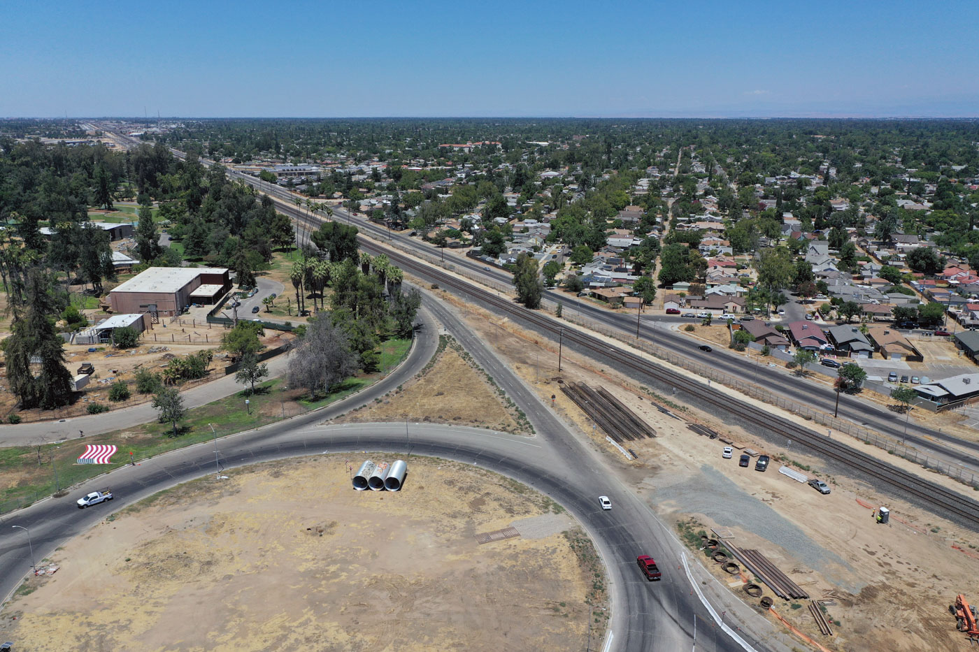 Belmont Avenue Grade Separation (drone view)