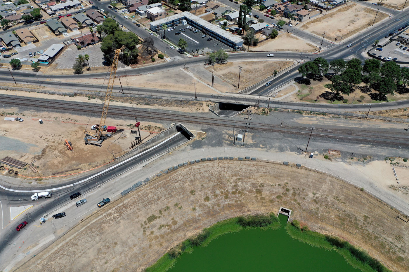 Belmont Avenue Grade Separation (drone view)