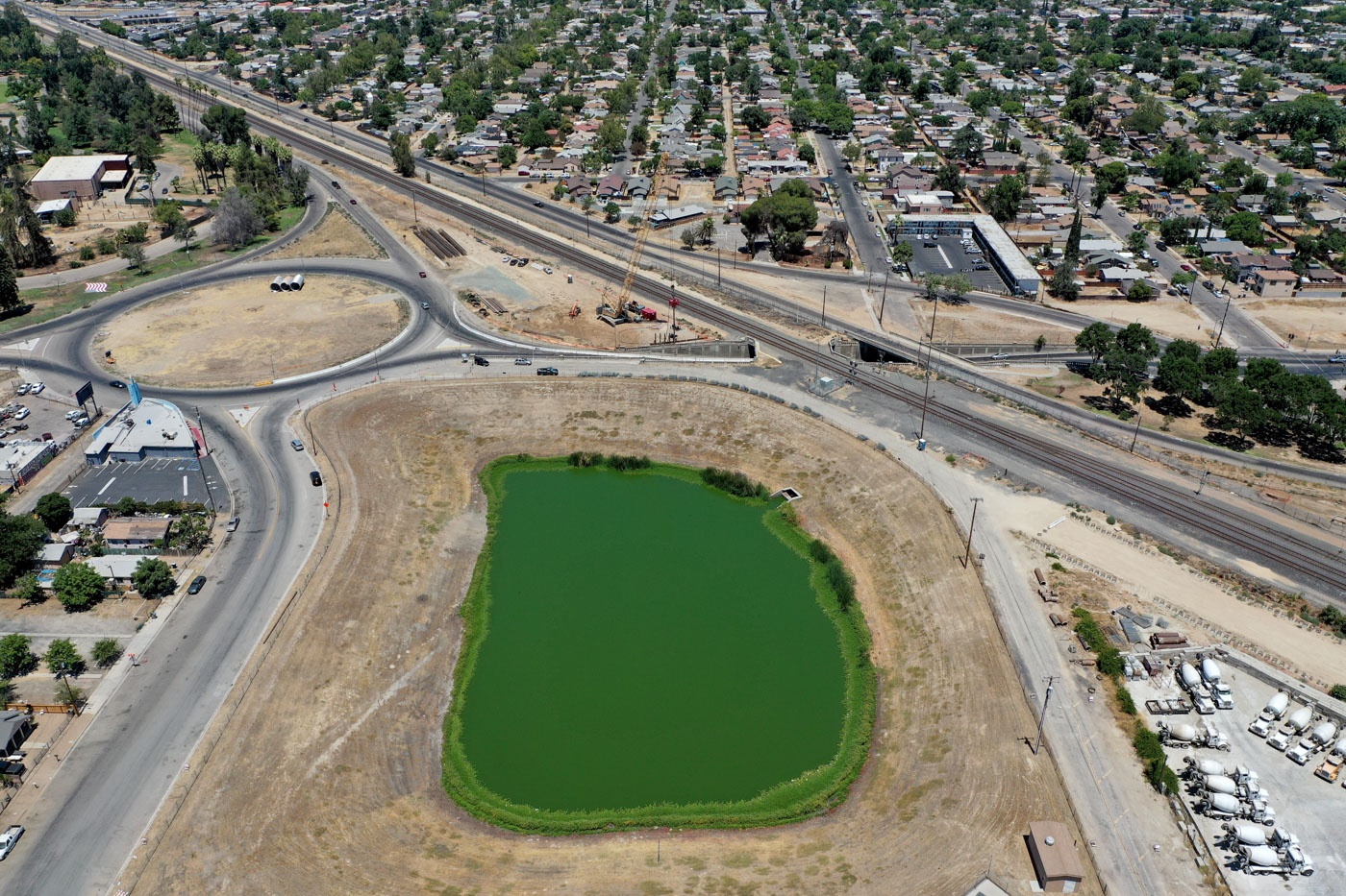 Belmont Avenue Grade Separation (drone view)