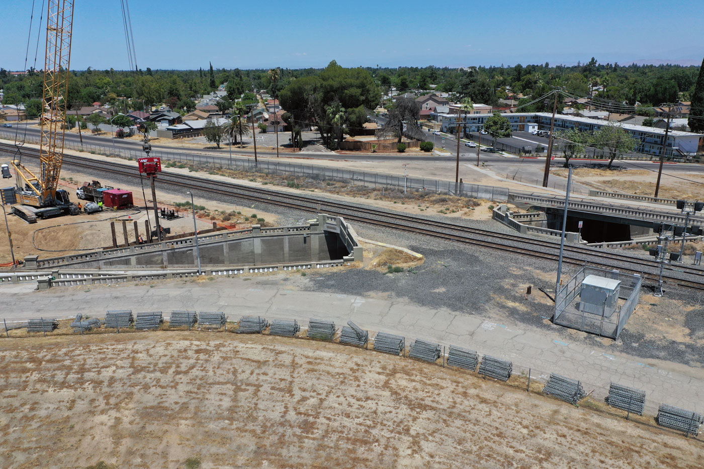 Belmont Avenue Grade Separation (drone view)