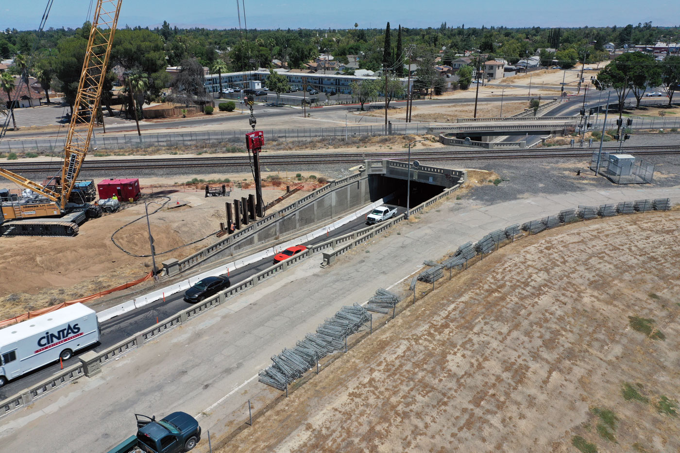 Belmont Avenue Grade Separation (drone view)