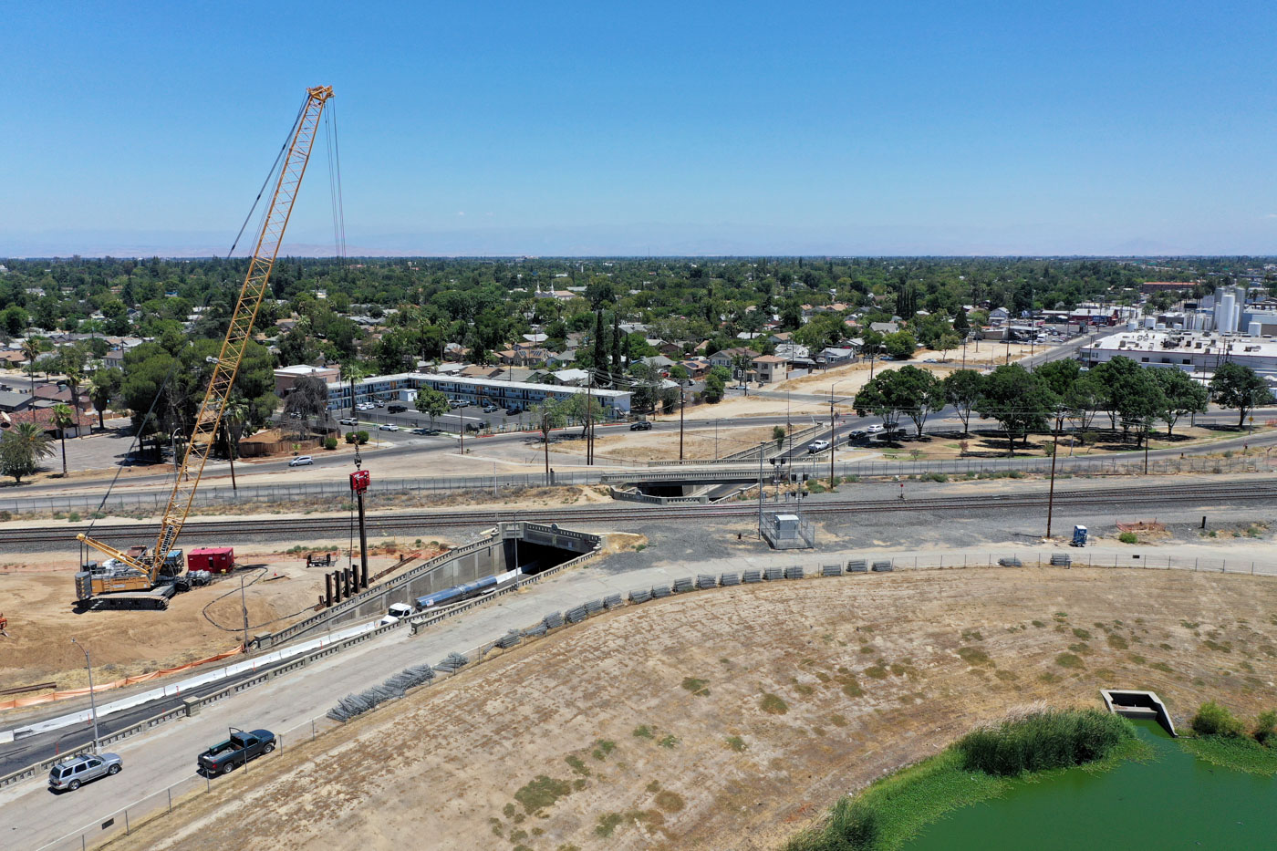 Belmont Avenue Grade Separation (drone view)