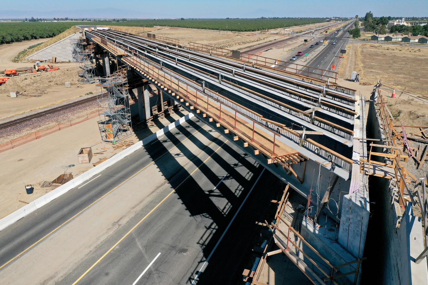 Merced Avenue Grade Separation (drone view)