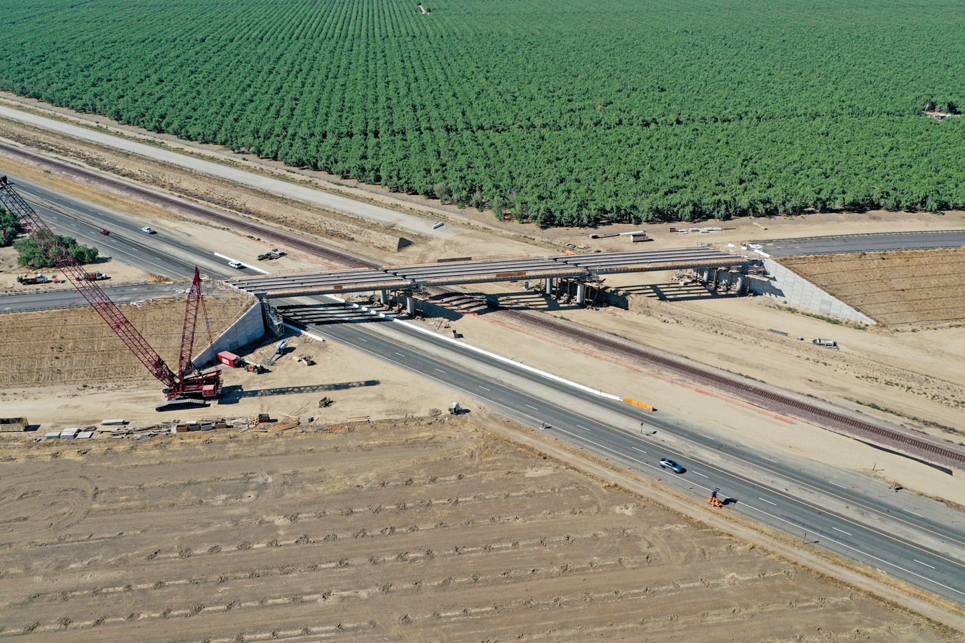 Merced Avenue Grade Separation (drone view)