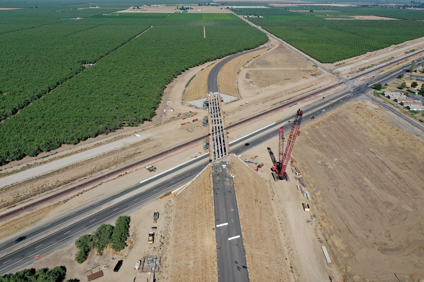 Merced Avenue Grade Separation (drone view)