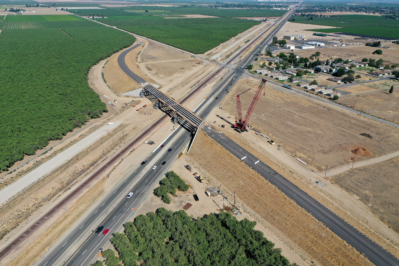 Merced Avenue Grade Separation (drone view)