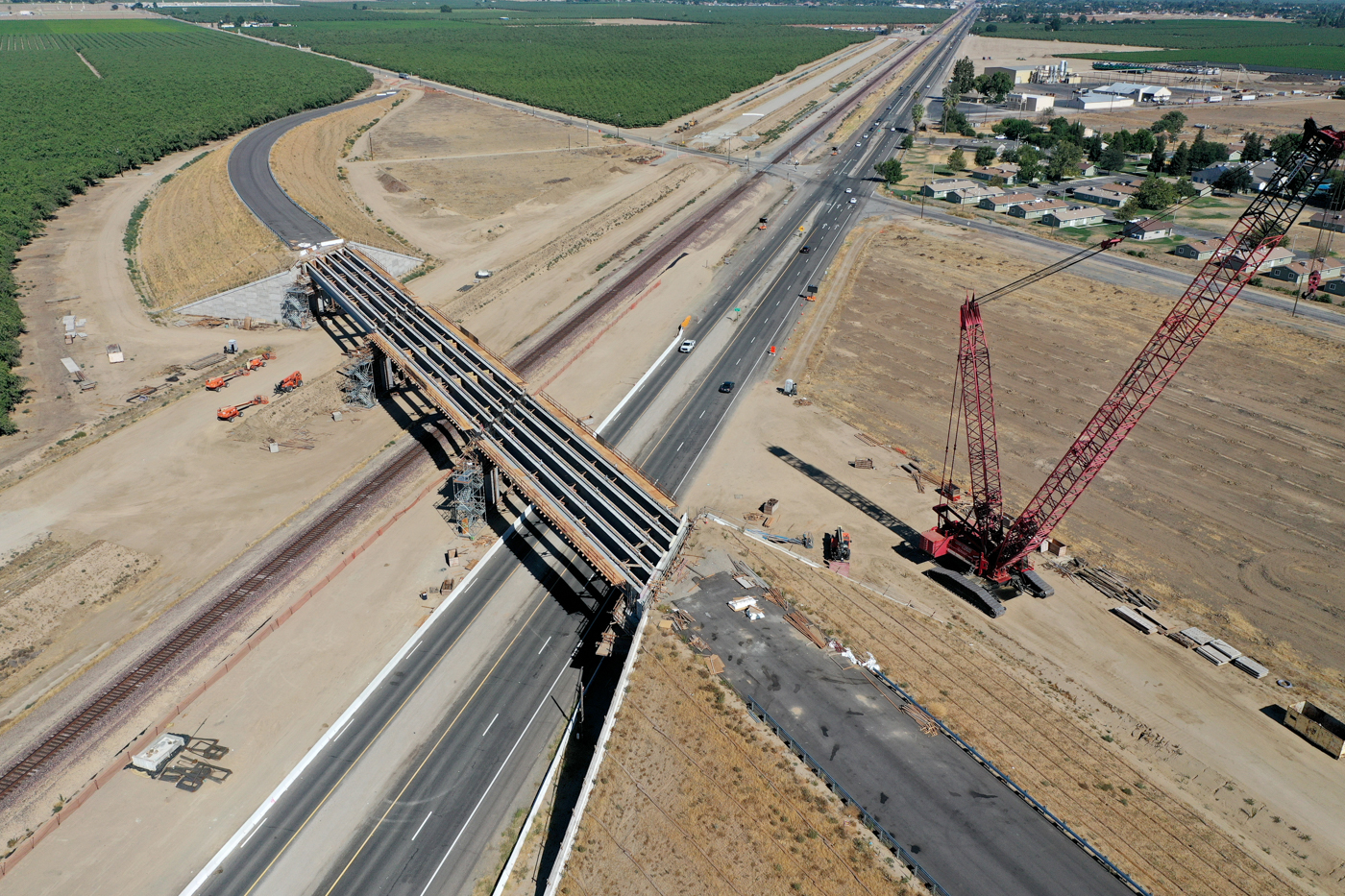 Merced Avenue Grade Separation (drone view)