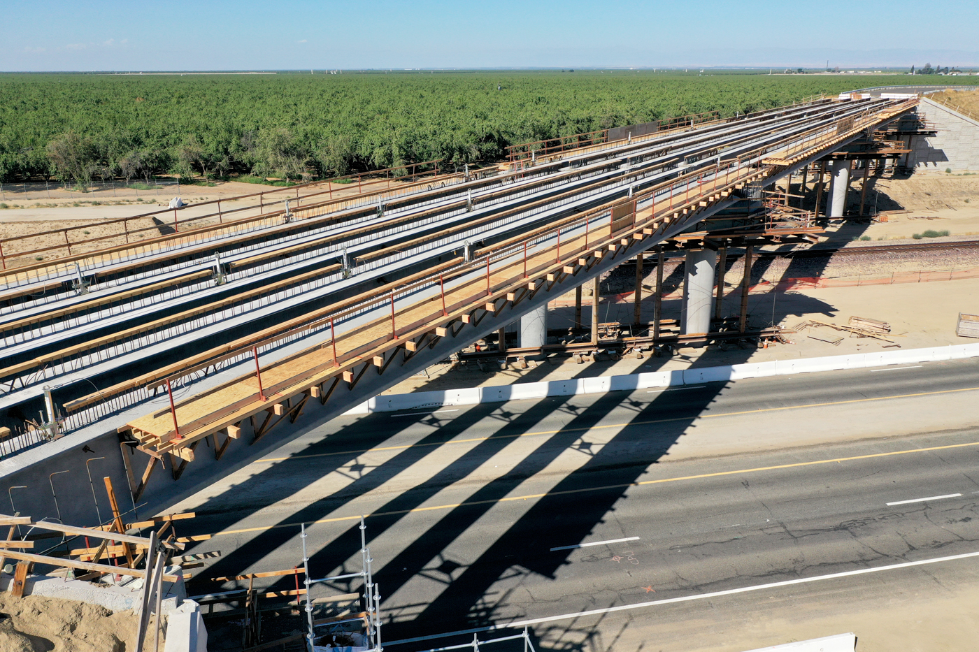 Merced Avenue Grade Separation (drone view)