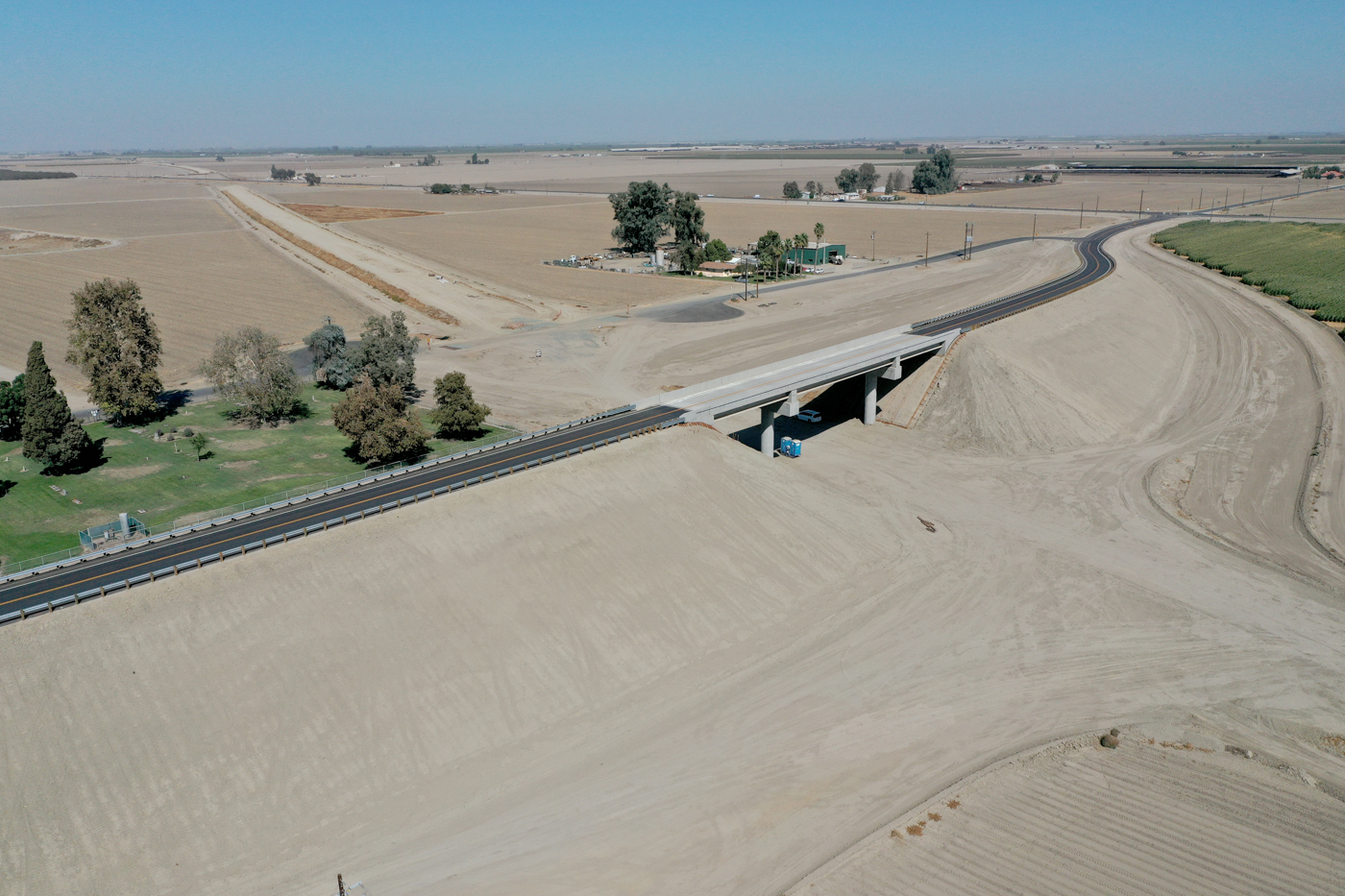 Kent Avenue Grade Separation (drone view)