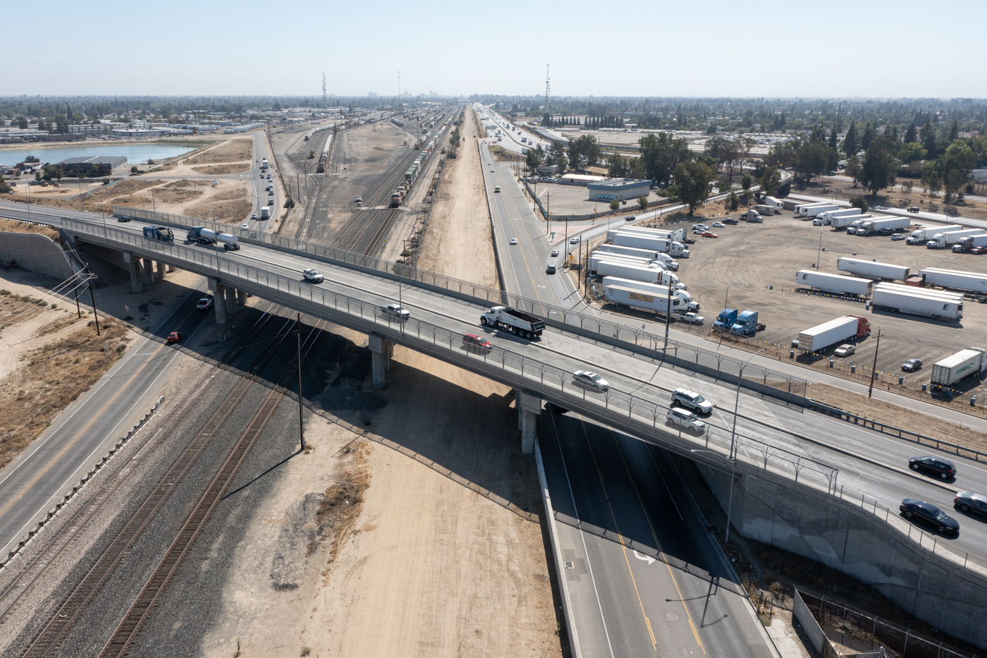 Ashlan Avenue (drone view)