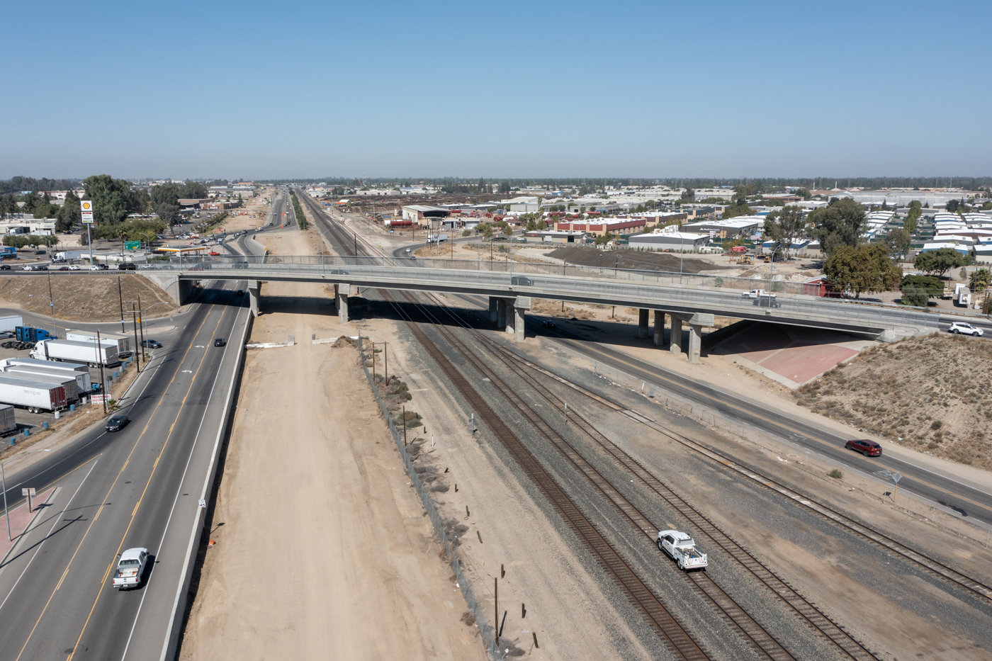 Ashlan Avenue (drone view)