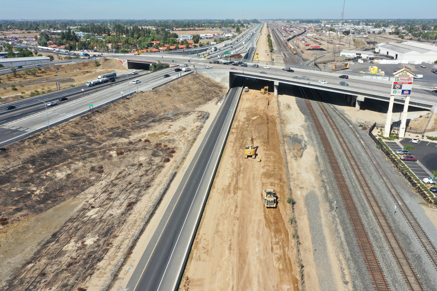 State Route 99 Realignment (drone view)