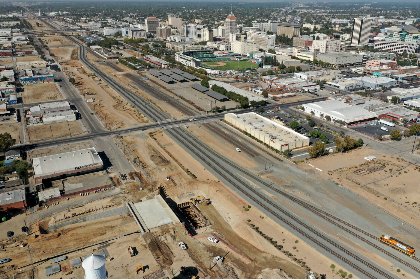 Ventura Street Undercrossing (drone view)