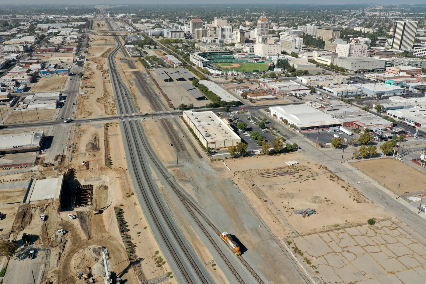 Ventura Street Undercrossing (drone view)