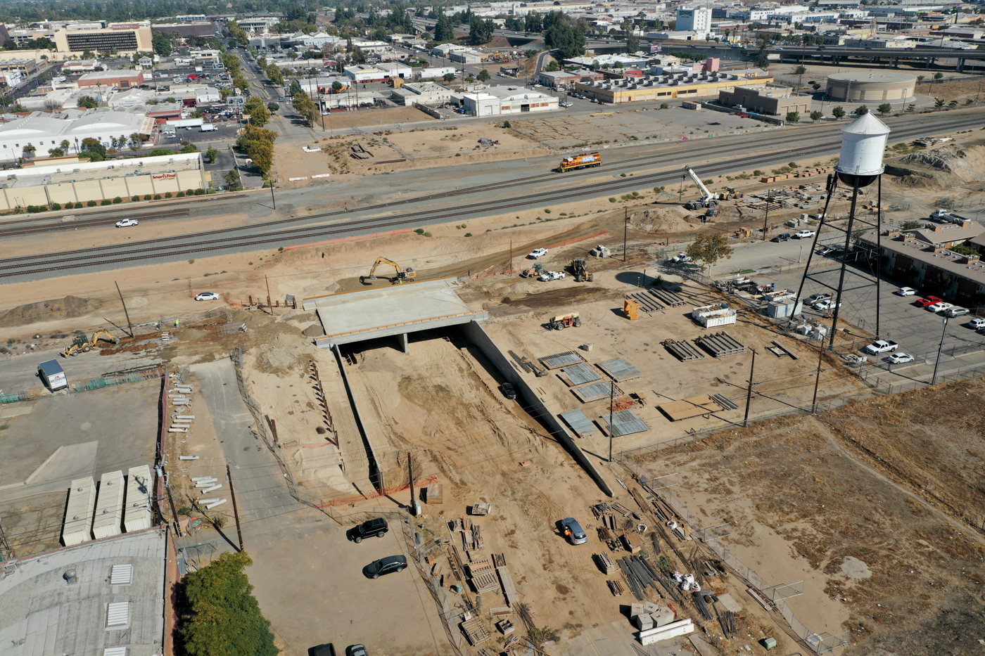 Ventura Street Undercrossing (drone view)