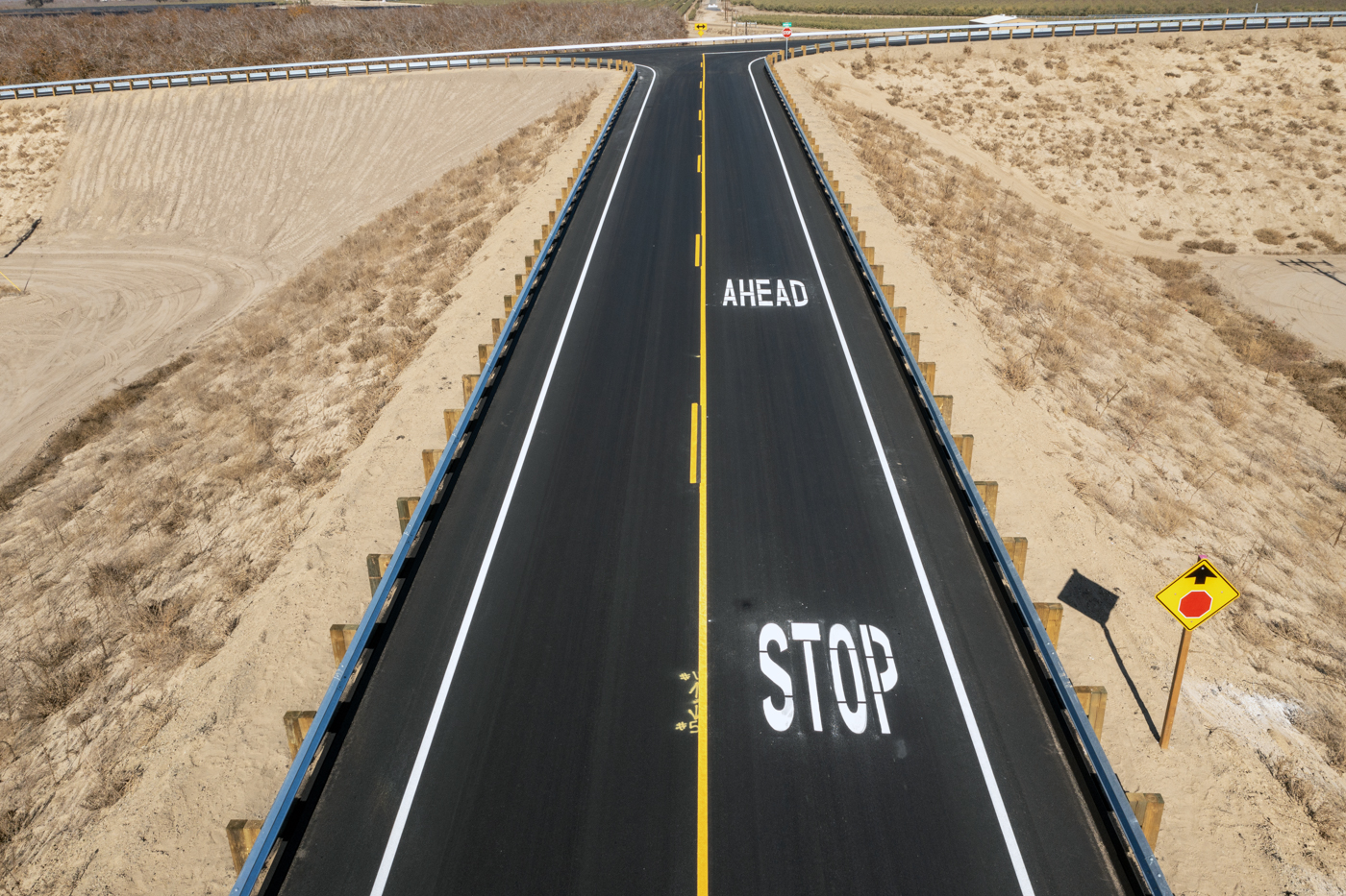 Dover Avenue Overcrossing (drone view)