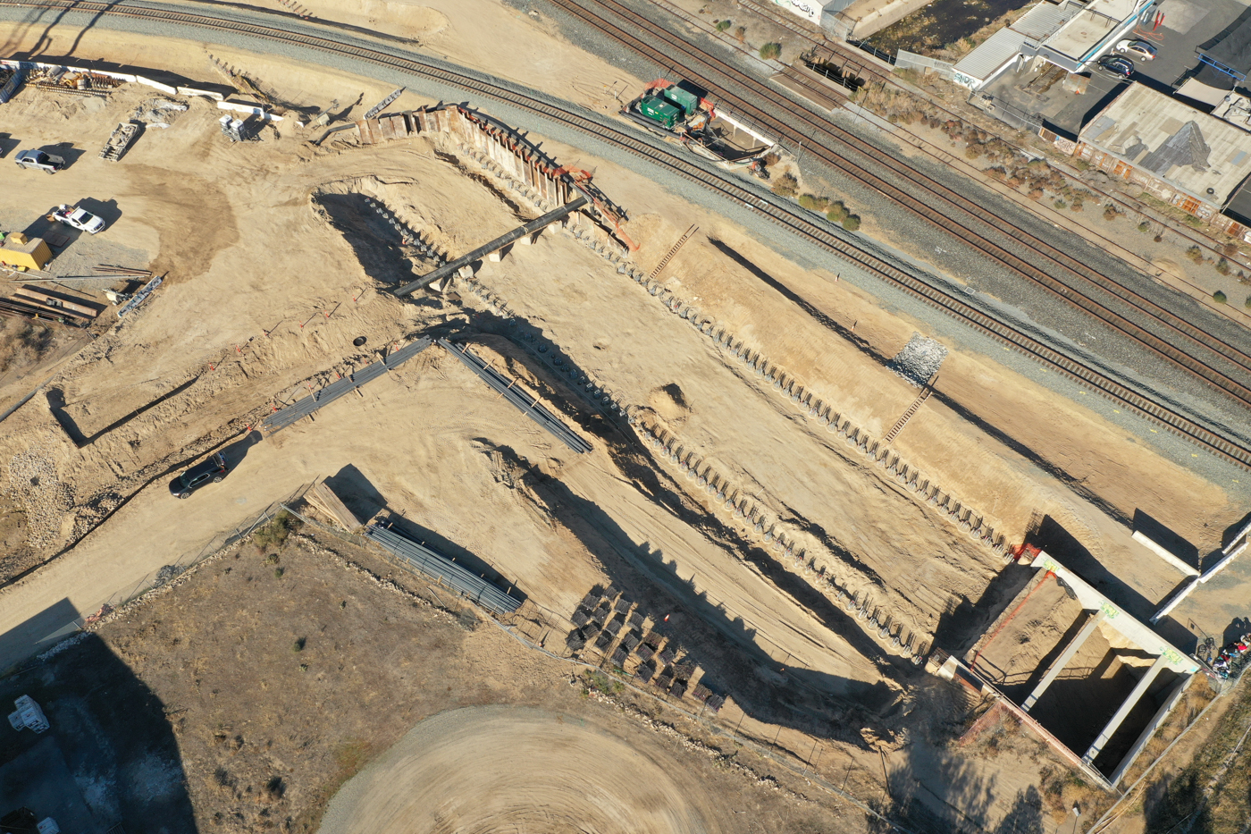 Fresno Trench & State Route 180 Passageway (drone video)