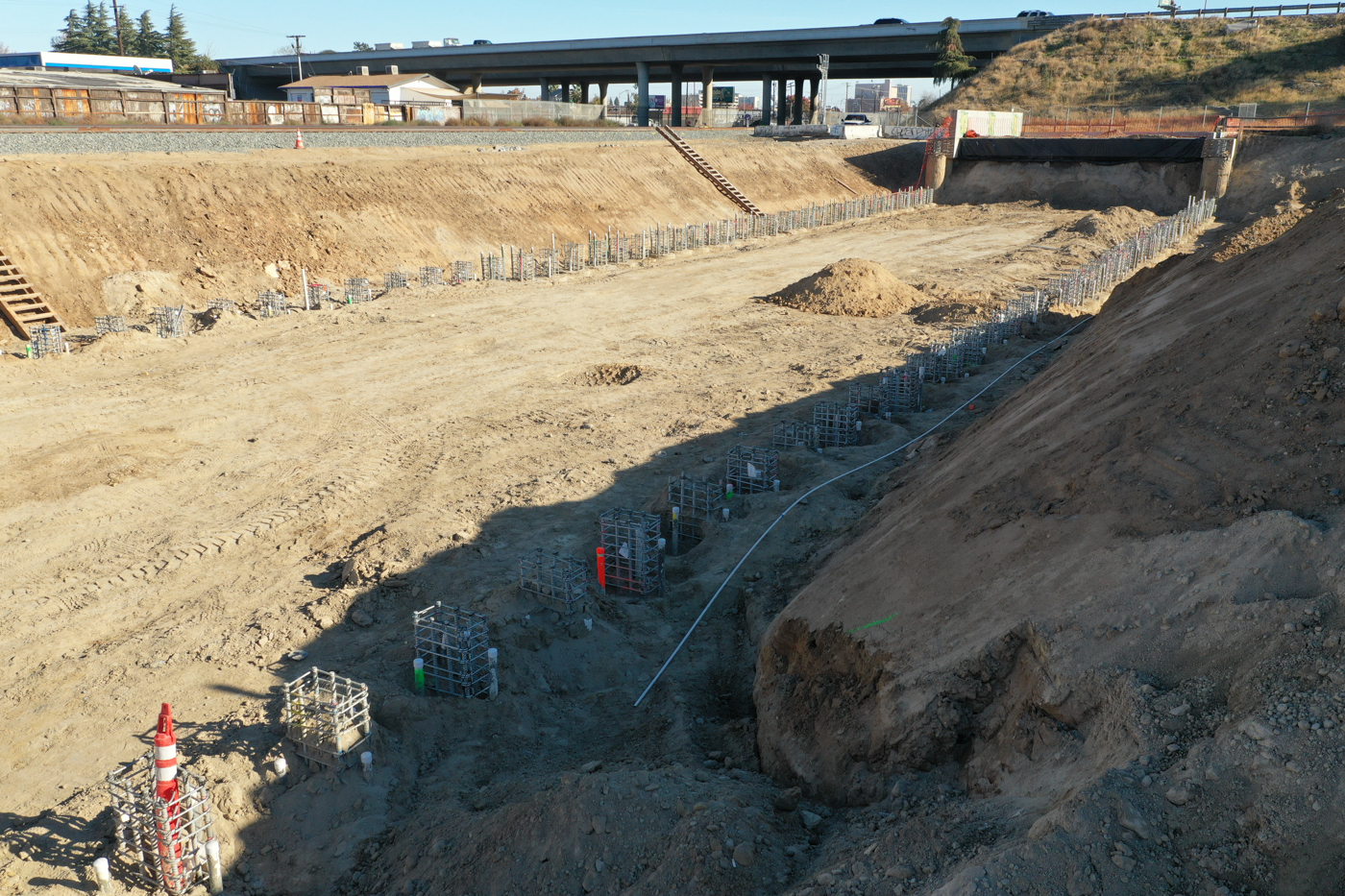 Fresno Trench & State Route 180 Passageway (drone video)