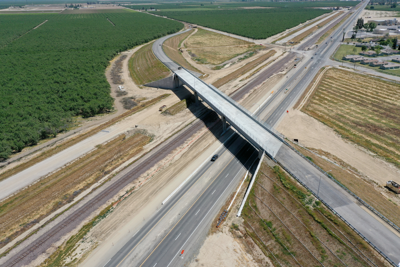 Merced Avenue Grade Separation (drone view)