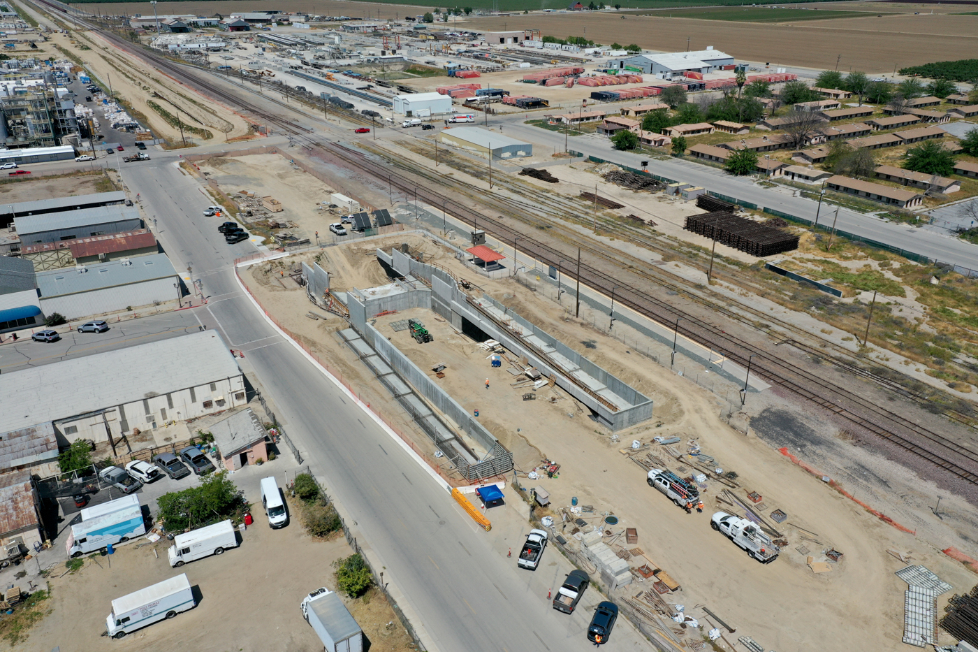 Wasco Pedestrian Underpass (drone view)