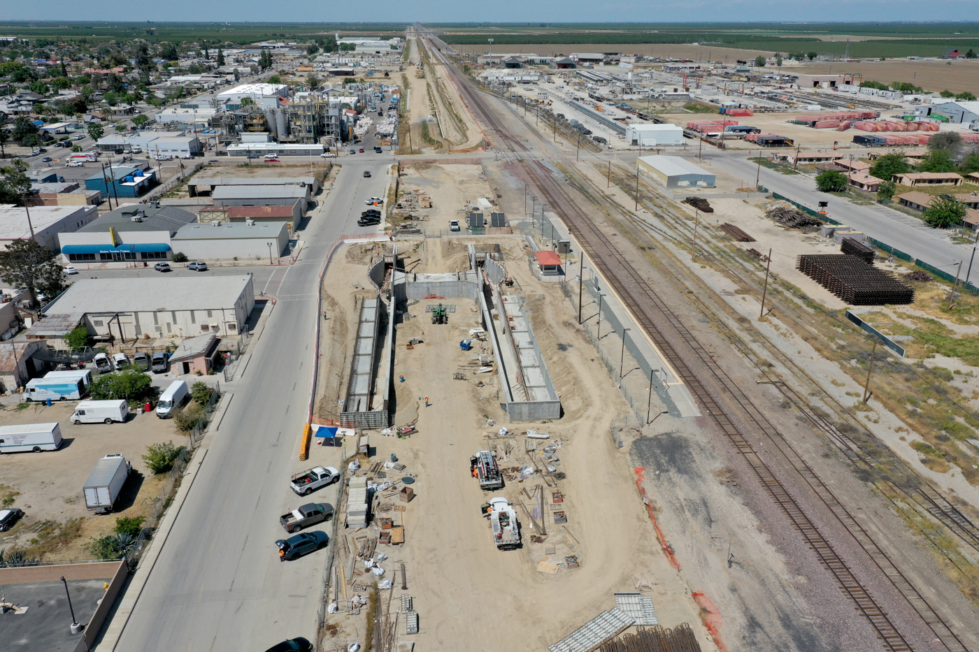 Wasco Pedestrian Underpass (drone view)