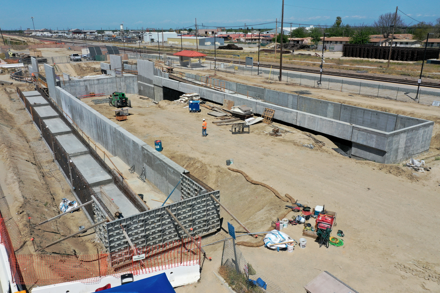 Wasco Pedestrian Underpass (drone view)