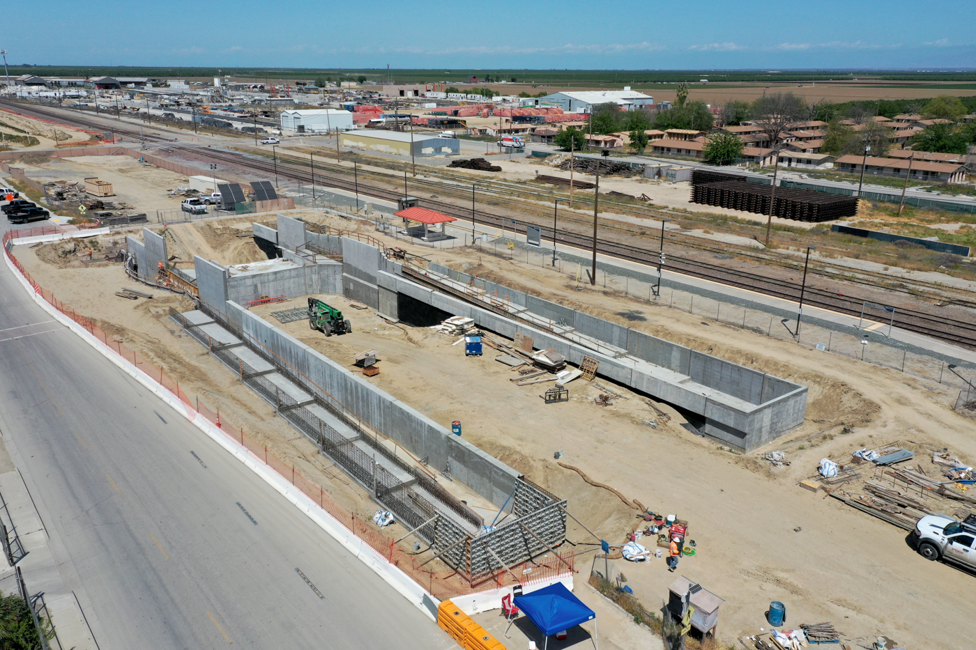 Wasco Pedestrian Underpass (drone view)