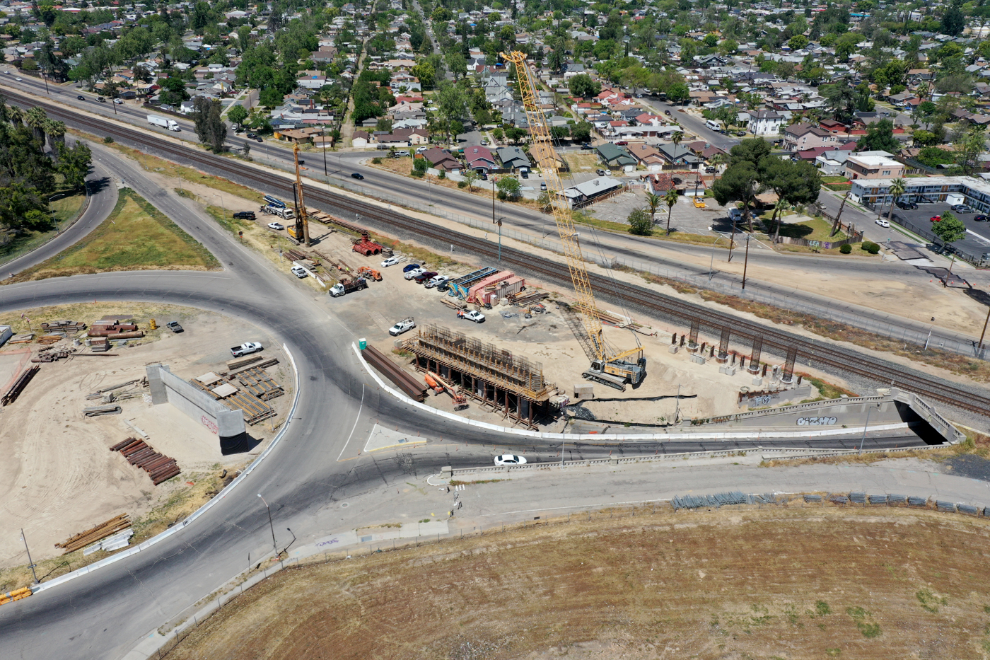 Belmont Avenue Grade Separation (drone view)