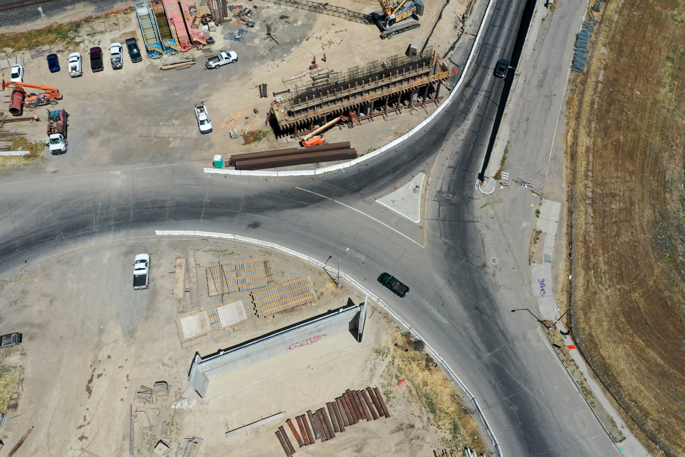 Belmont Avenue Grade Separation (drone view)