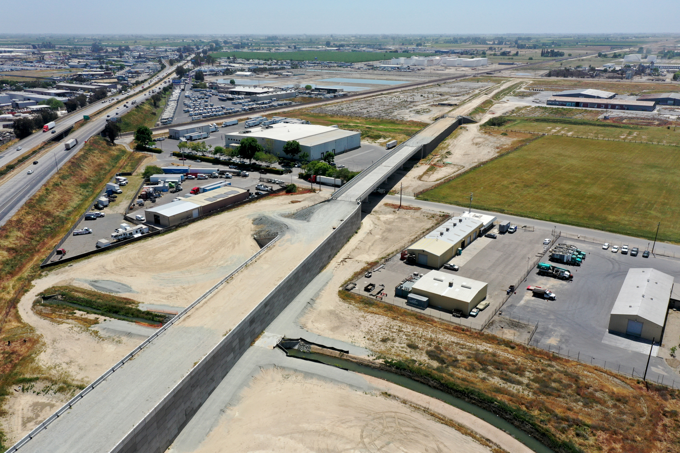 Muscat Avenue Viaduct (drone view)