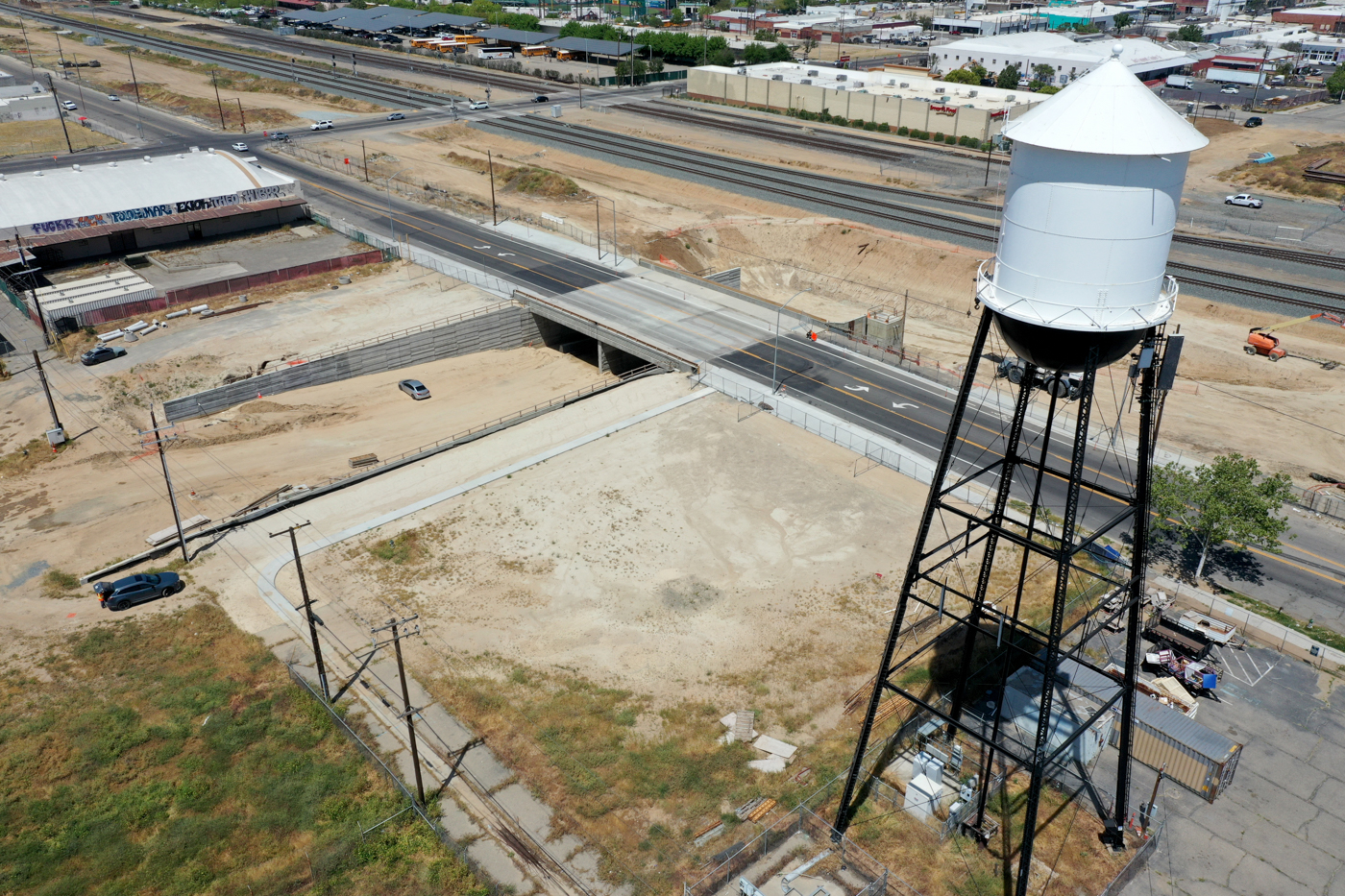 Ventura Street Undercrossing (drone view)