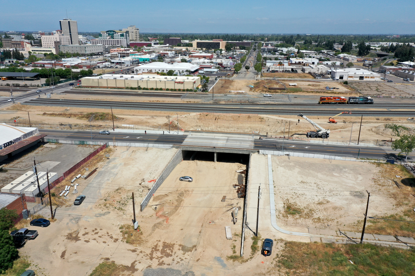 Ventura Street Undercrossing (drone view)