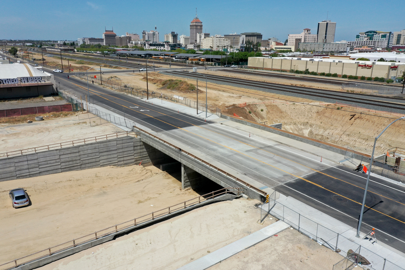 Ventura Street Undercrossing (drone view)