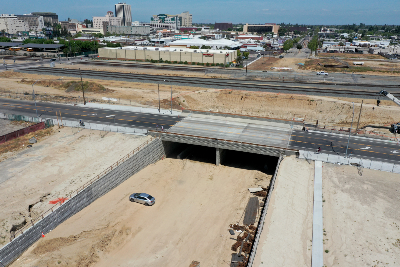 Ventura Street Undercrossing (drone view)