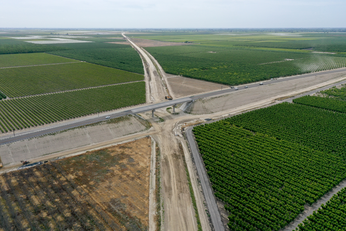 Fowler Avenue Overcrossing (drone view)