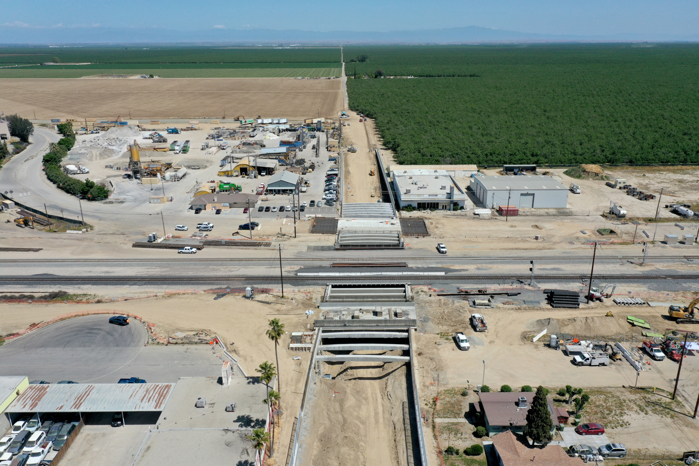 Poso Avenue Undercrossing (drone view)