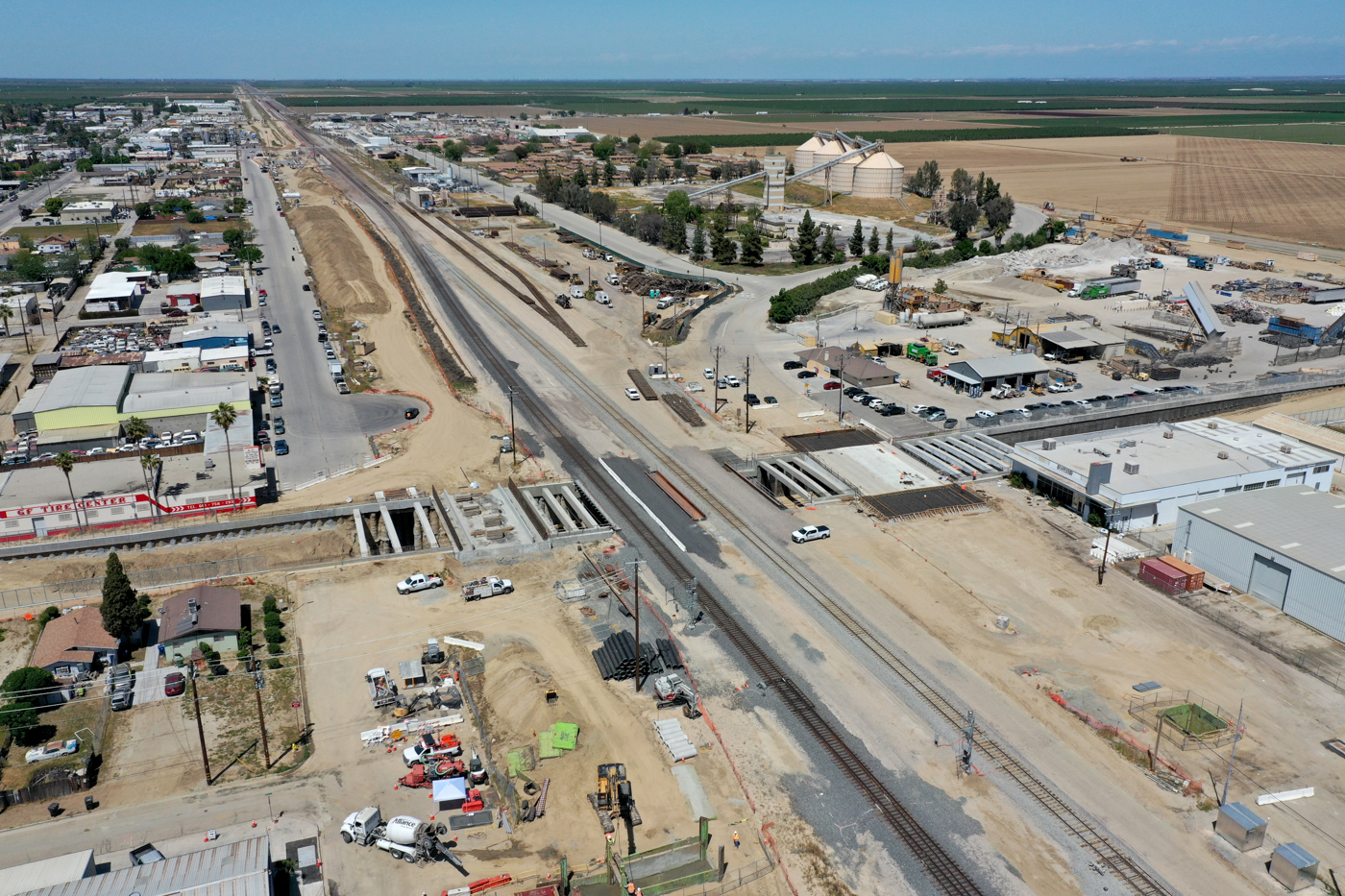 Poso Avenue Undercrossing (drone view)