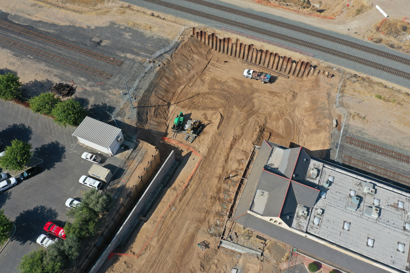 Tulare Street Undercrossing (drone view)