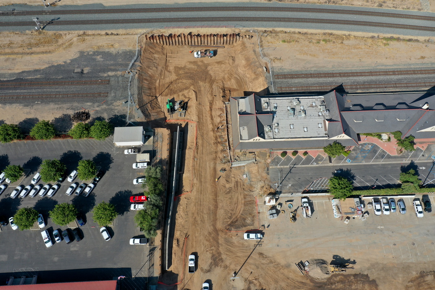 Tulare Street Undercrossing (drone view)