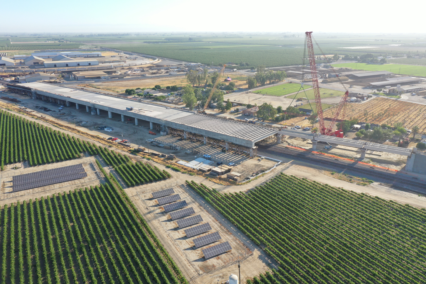 Conejo Viaduct tub girder installation. June 22, 2023