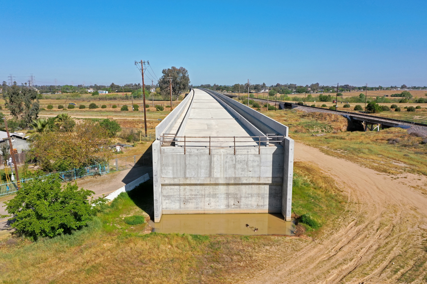 Fresno River Viaduct (drone view)