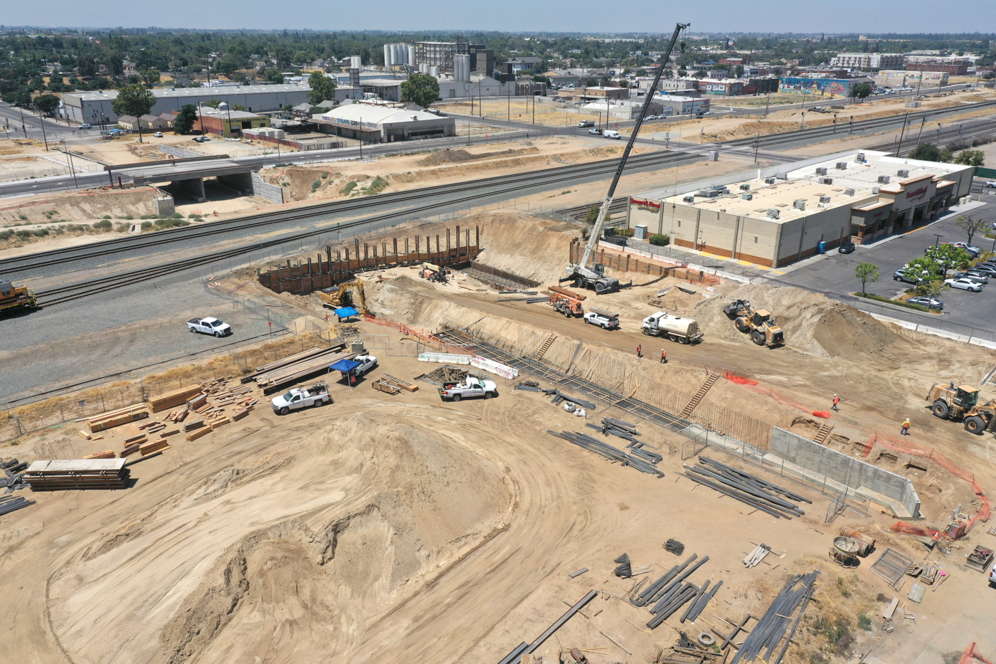 Ventura Street Undercrossing (drone view)