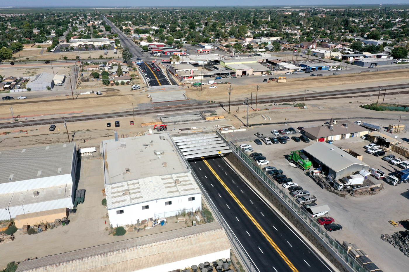 Poso Avenue Undercrossing (drone view)