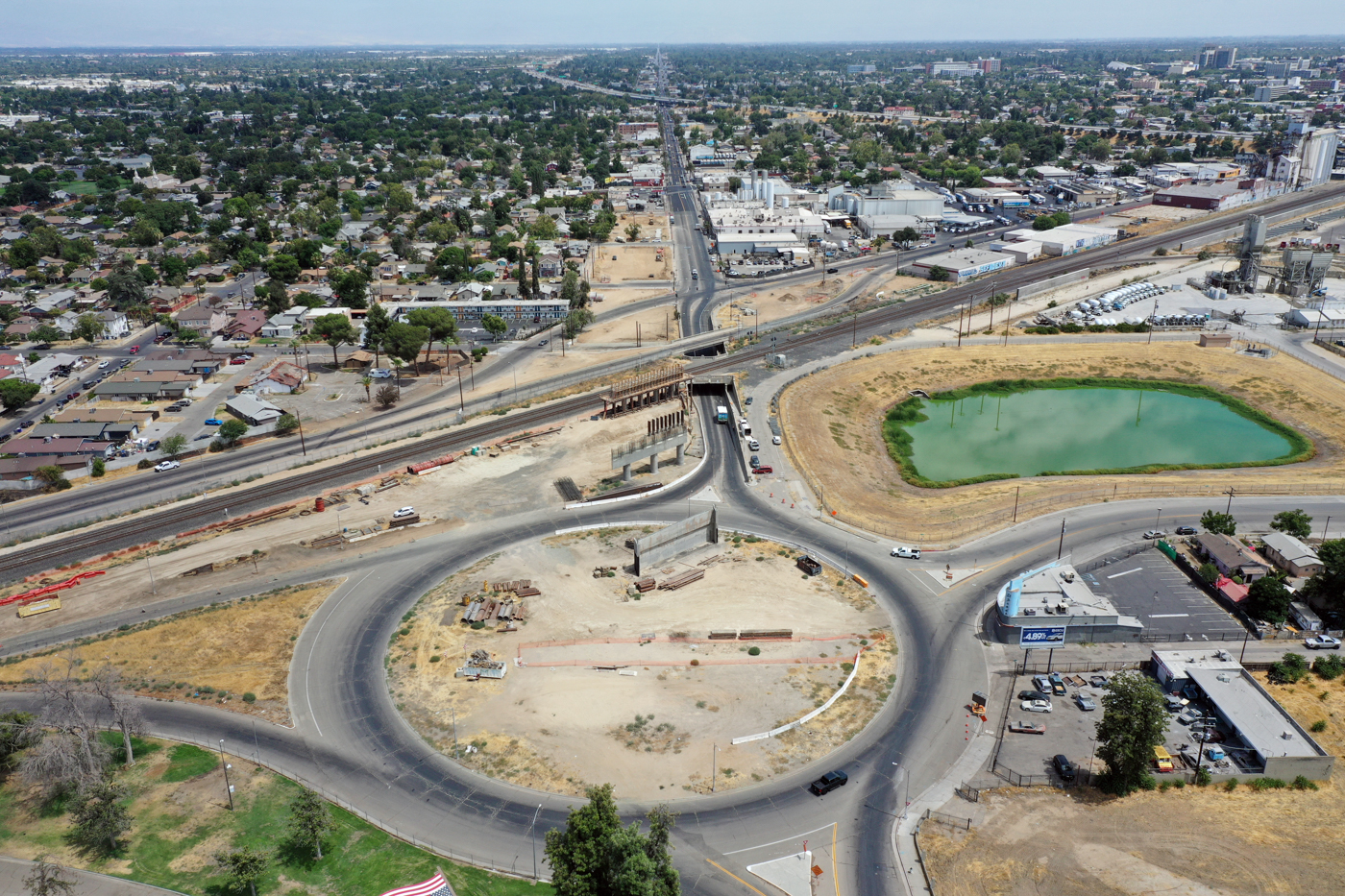 Belmont Avenue Grade Separation (drone view)