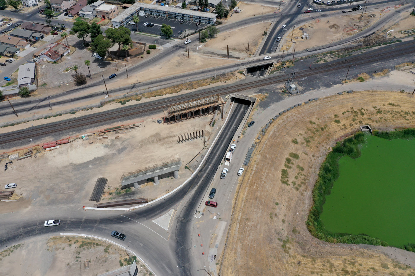 Belmont Avenue Grade Separation (drone view)